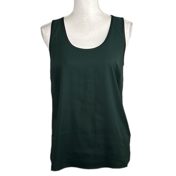 Lark & Ro Green Sleeveless Career Business Classic Tank Top Size 4 - Picture 1 of 6